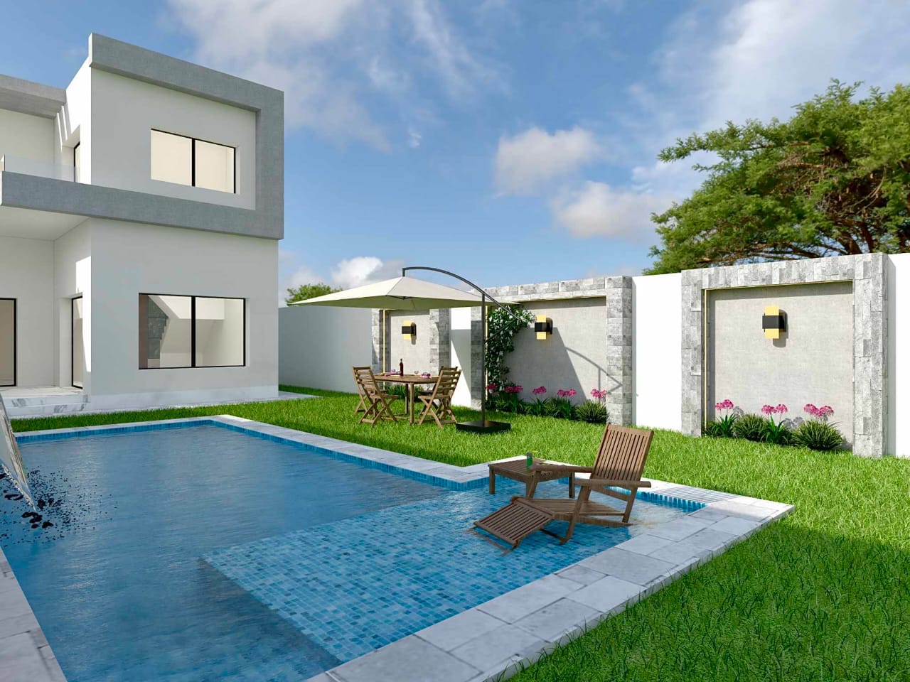 Kelibia Kerkouane Vente Maisons Villa 1085 m2 avec piscine  plage kerkouene