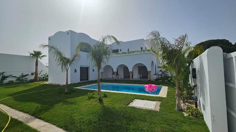 Hammamet Bir Bouregba Vente Maisons Villa palmeraie  v2794